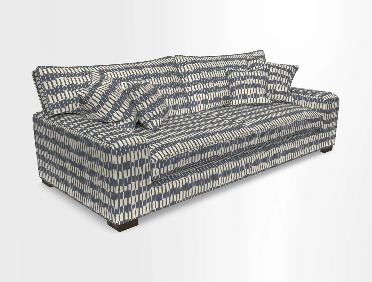 Richmond 3 Seater Sofa in Large Sussex Gingham Large Forest