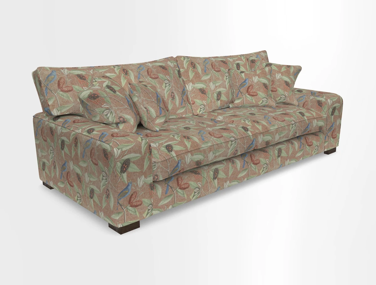 Richmond 3 Seater Sofa in Large Sussex Gingham Large Forest