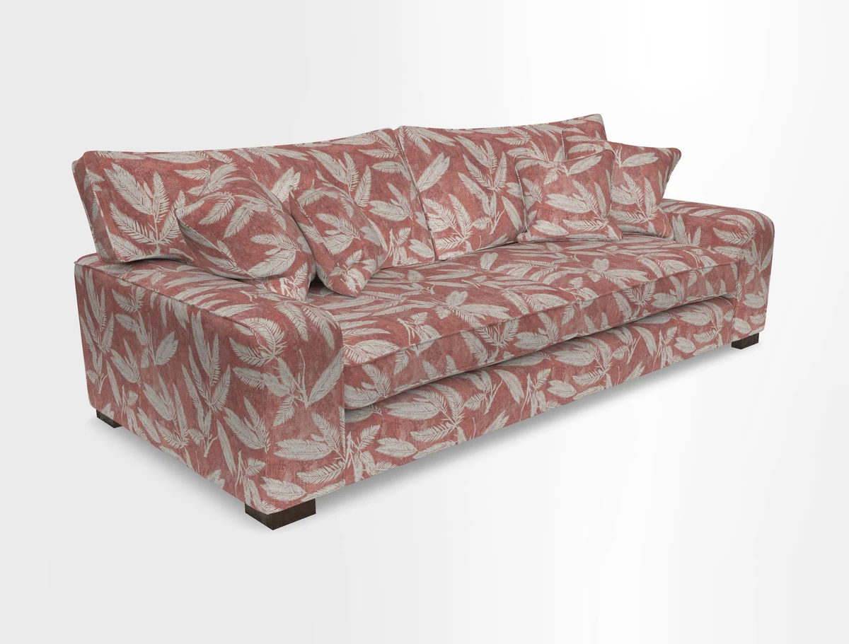 Richmond 3 Seater Sofa in Large Sussex Gingham Large Forest
