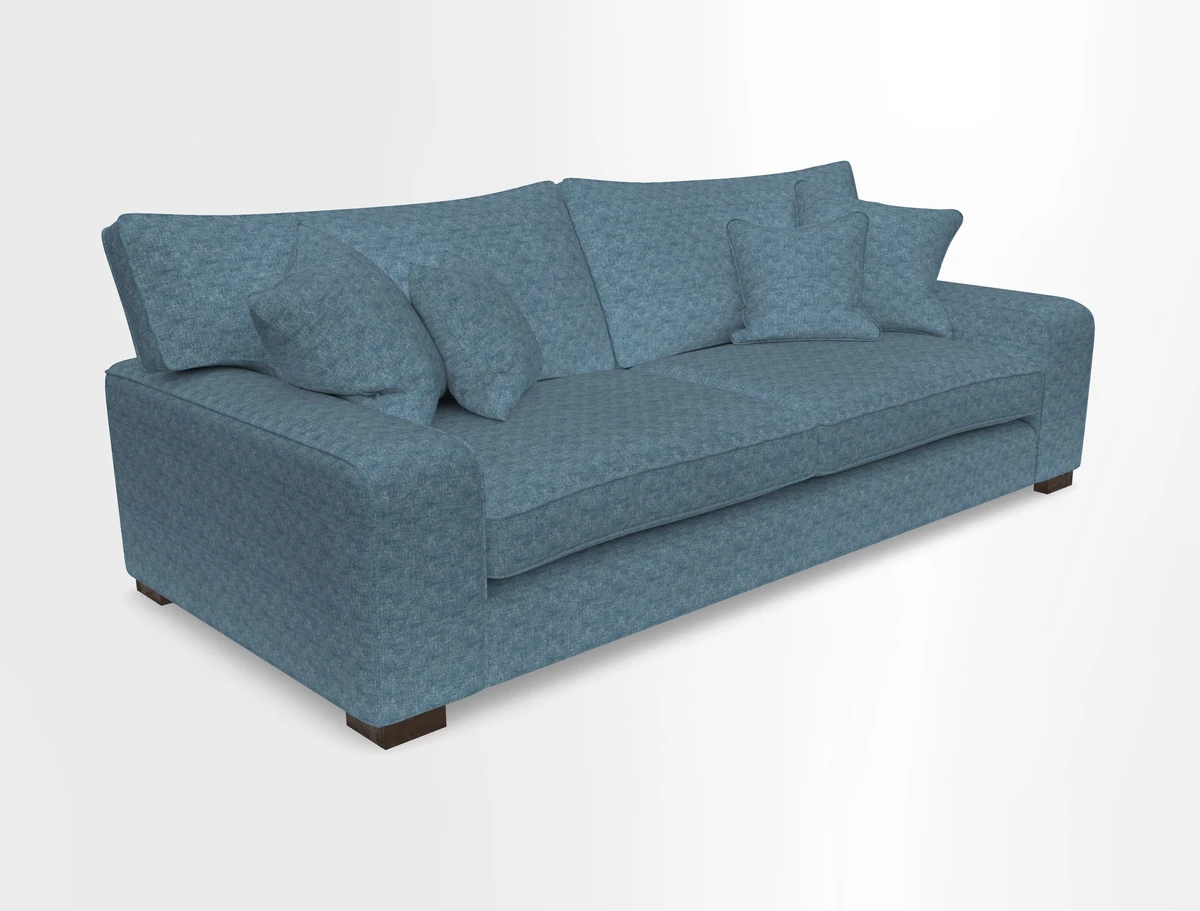 Richmond 3 Seater Sofa in Large Sussex Gingham Large Forest