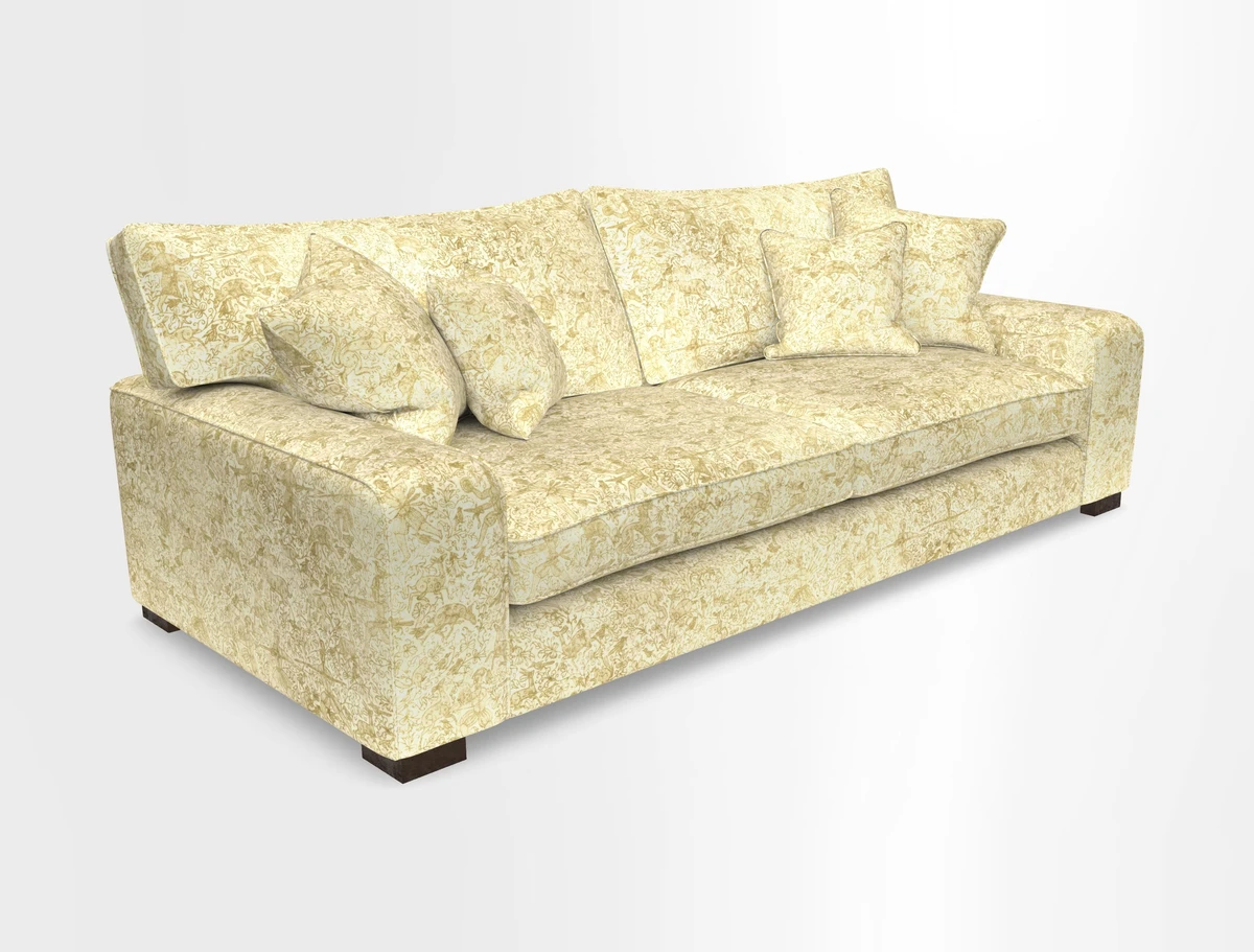 Richmond 3 Seater Sofa in Large Sussex Gingham Large Forest