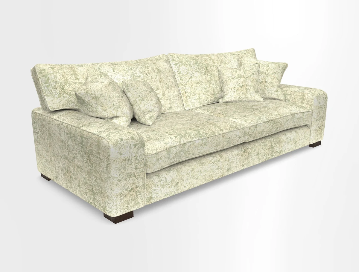Richmond 3 Seater Sofa in Large Sussex Gingham Large Forest