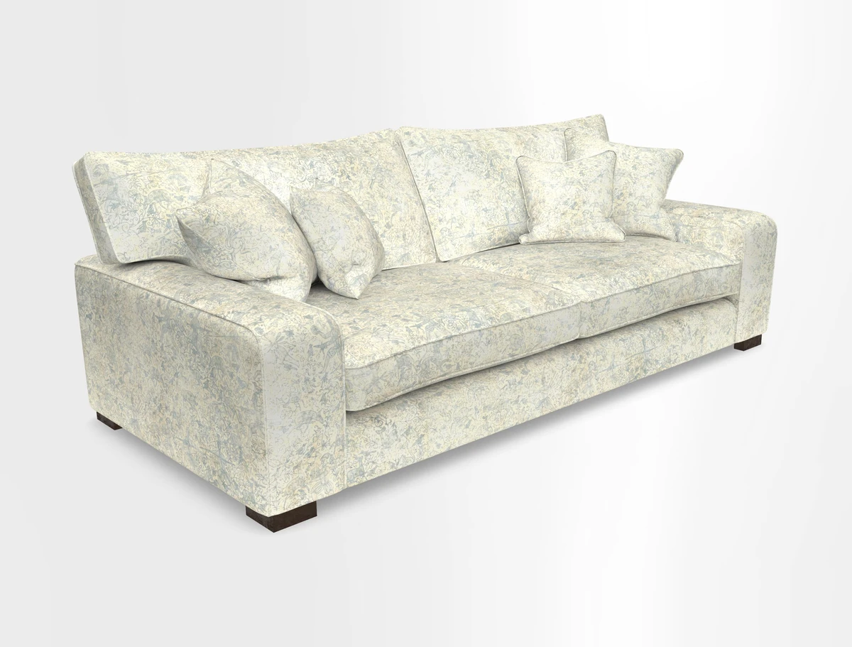 Richmond 3 Seater Sofa in Large Sussex Gingham Large Forest