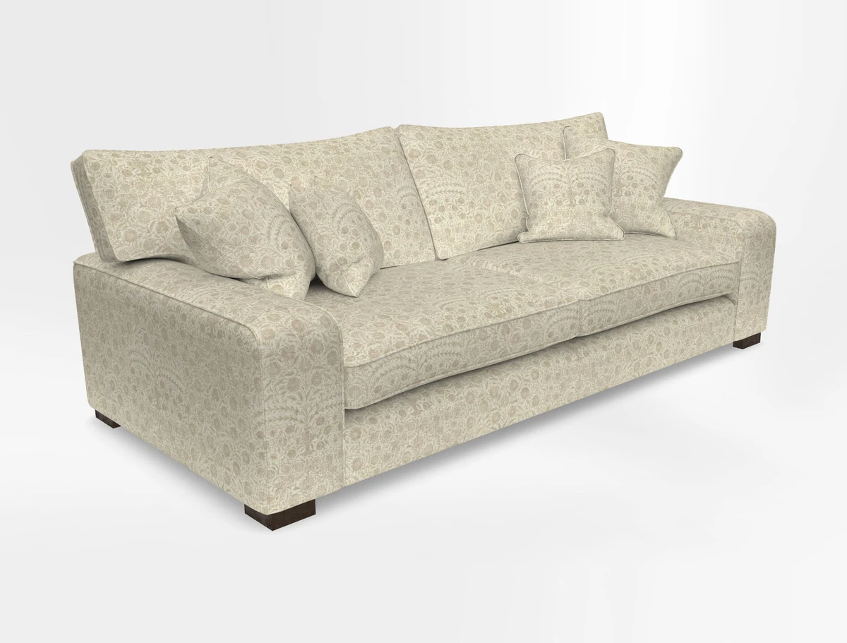 Richmond 3 Seater Sofa in Large Sussex Gingham Large Forest