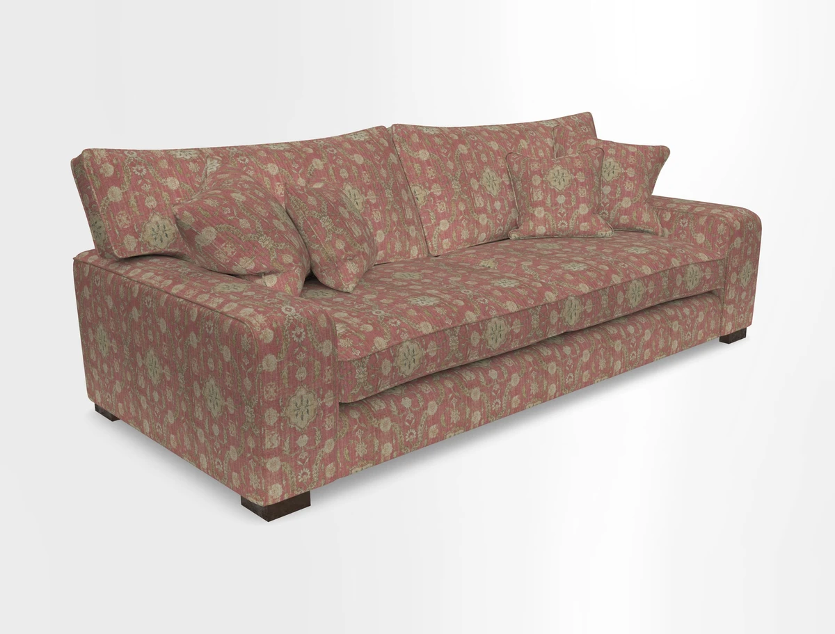 Richmond 3 Seater Sofa in Large Sussex Gingham Large Forest