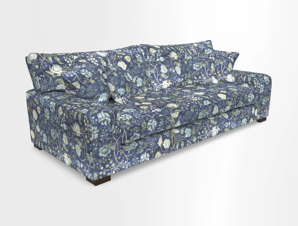 Richmond 3 Seater Sofa in Large Sussex Gingham Large Forest