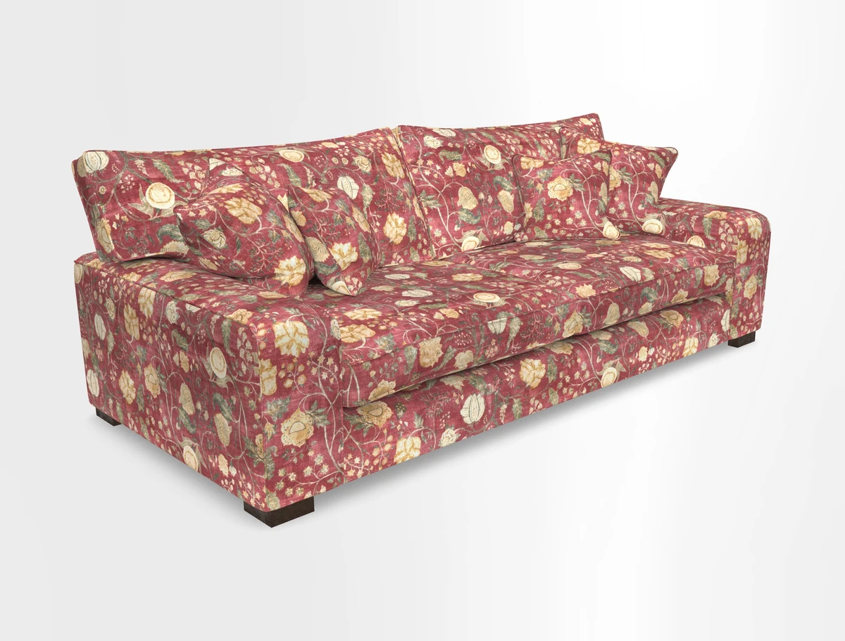 Richmond 3 Seater Sofa in Large Sussex Gingham Large Forest