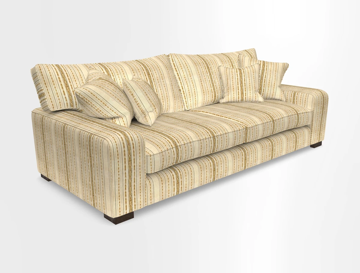 Richmond 3 Seater Sofa in Large Sussex Gingham Large Forest