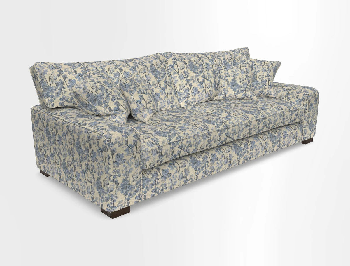 Richmond 3 Seater Sofa in Large Sussex Gingham Large Forest