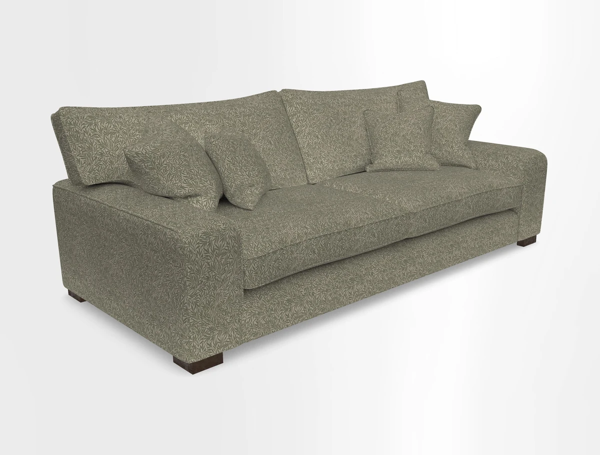 Richmond 3 Seater Sofa in Large Sussex Gingham Large Forest