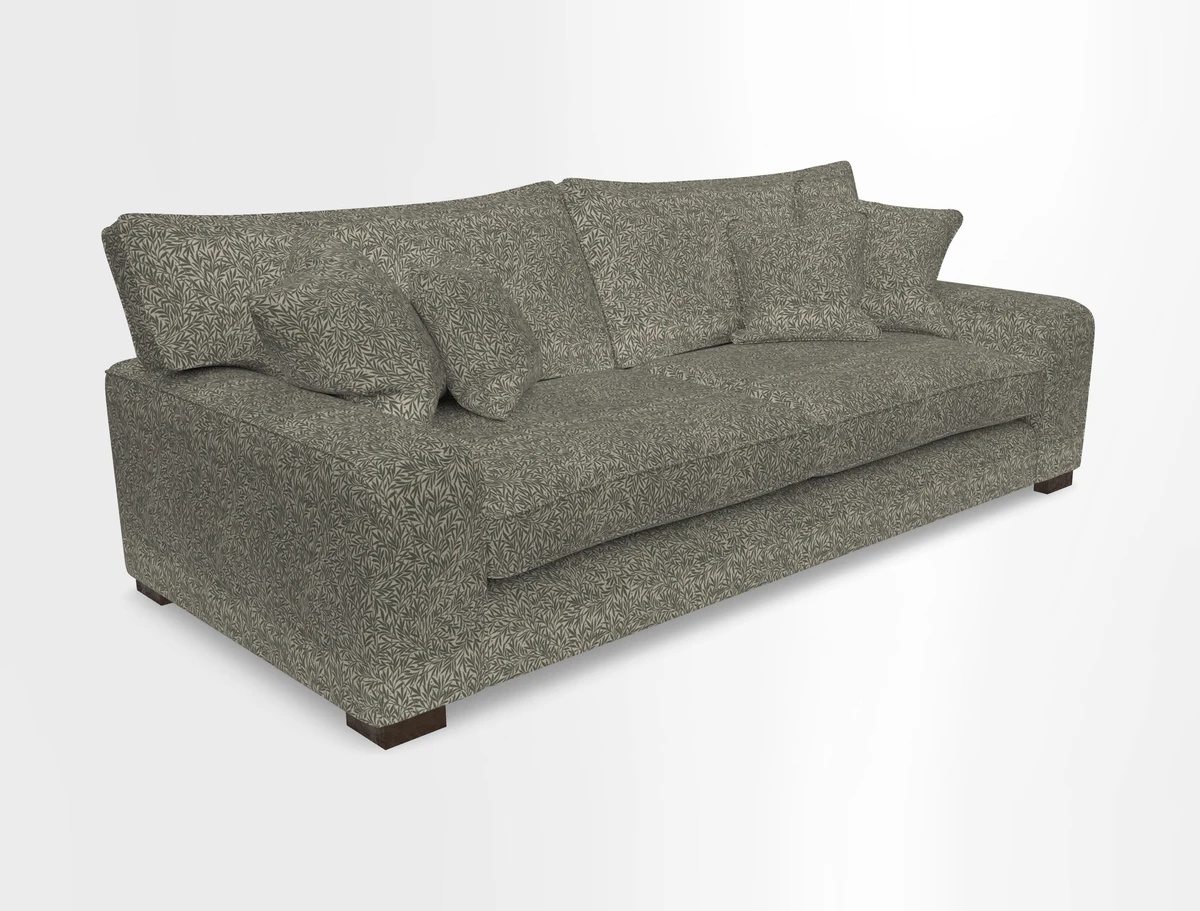 Richmond 3 Seater Sofa in Large Sussex Gingham Large Forest