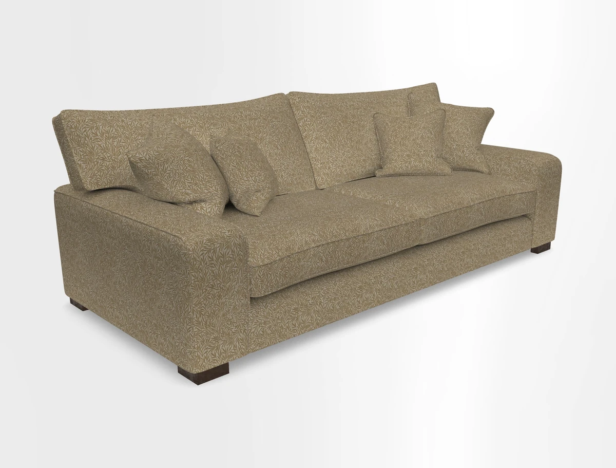 Richmond 3 Seater Sofa in Large Sussex Gingham Large Forest