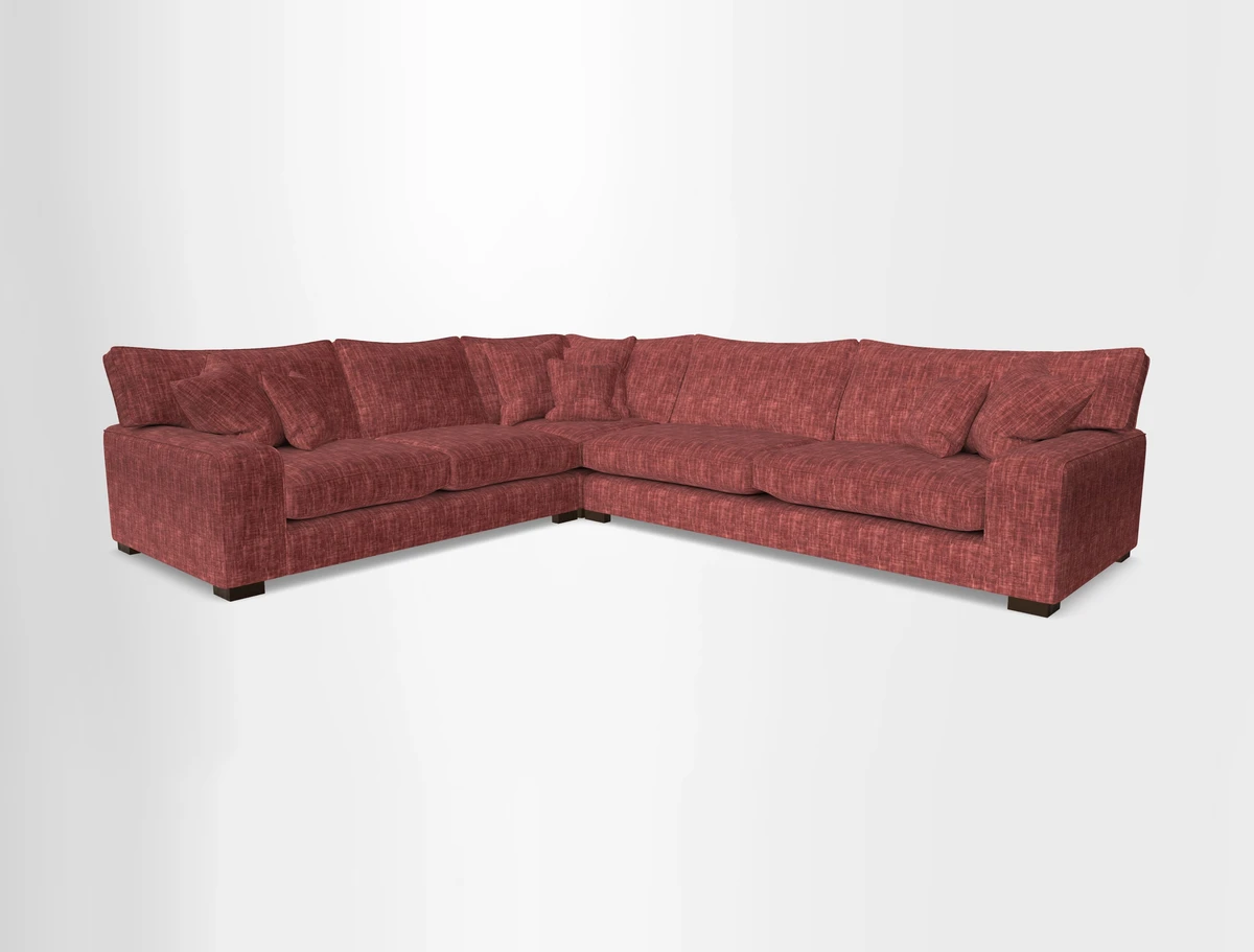 Richmond Large Corner Unit RHF in Two Tone Plain Biscuit