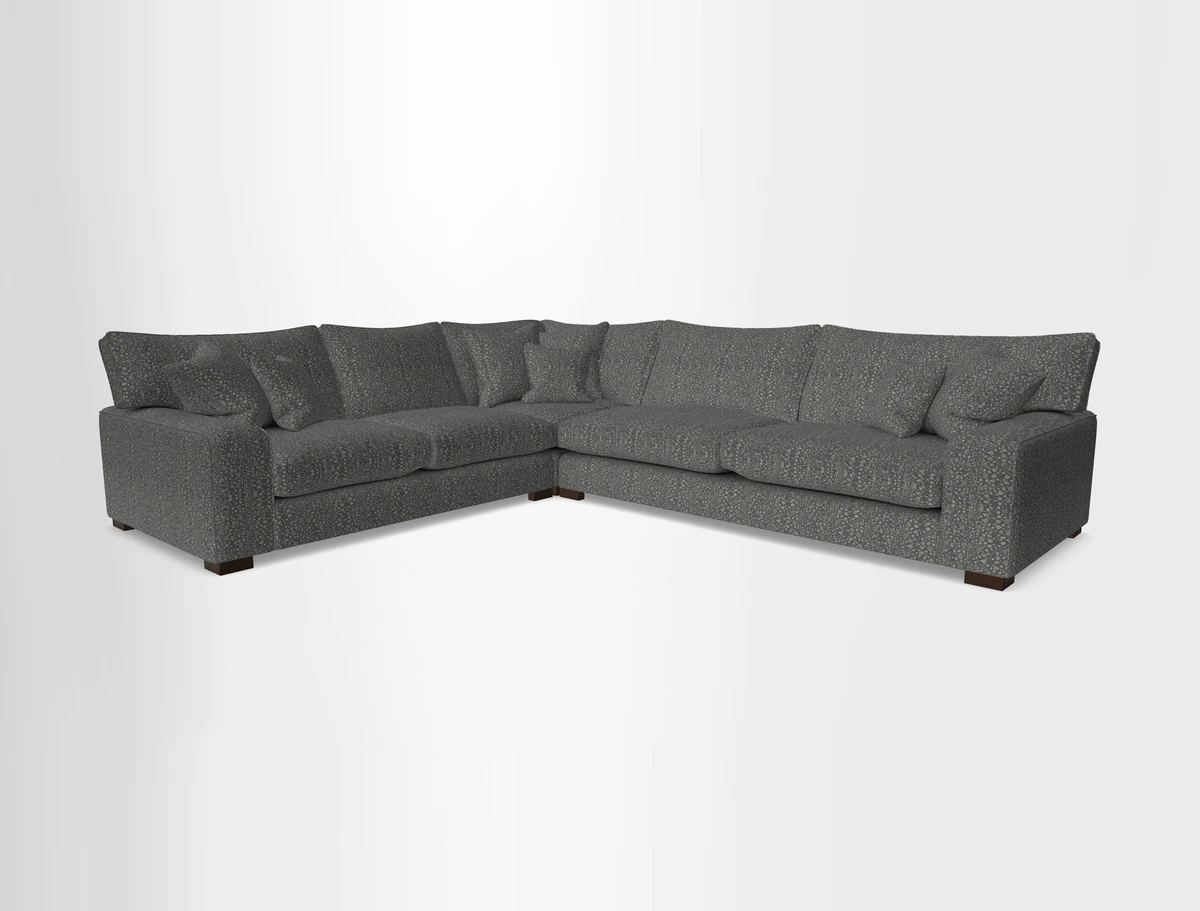 Richmond Large Corner Unit RHF in Two Tone Plain Biscuit