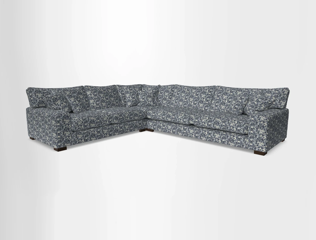 Richmond Large Corner Unit RHF in Two Tone Plain Biscuit