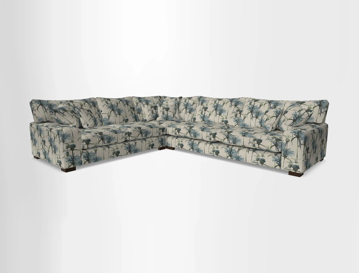 Richmond Large Corner Unit RHF in Two Tone Plain Biscuit