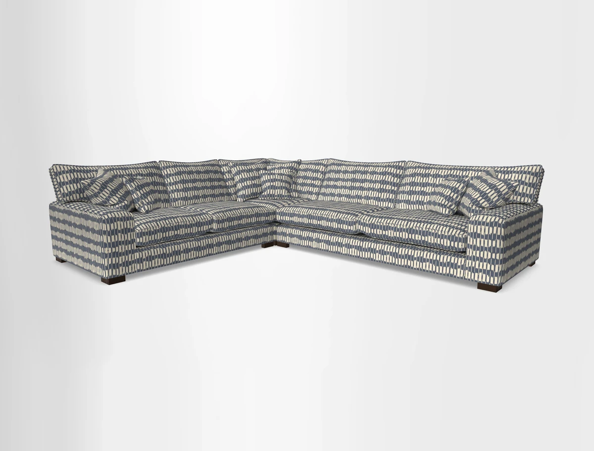 Richmond Large Corner Unit RHF in Two Tone Plain Biscuit