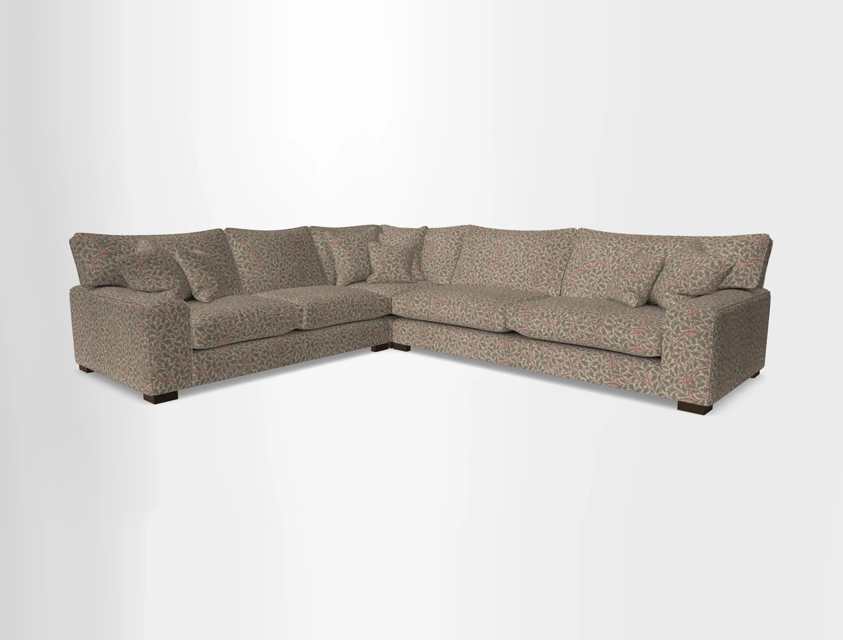 Richmond Large Corner Unit RHF in Two Tone Plain Biscuit