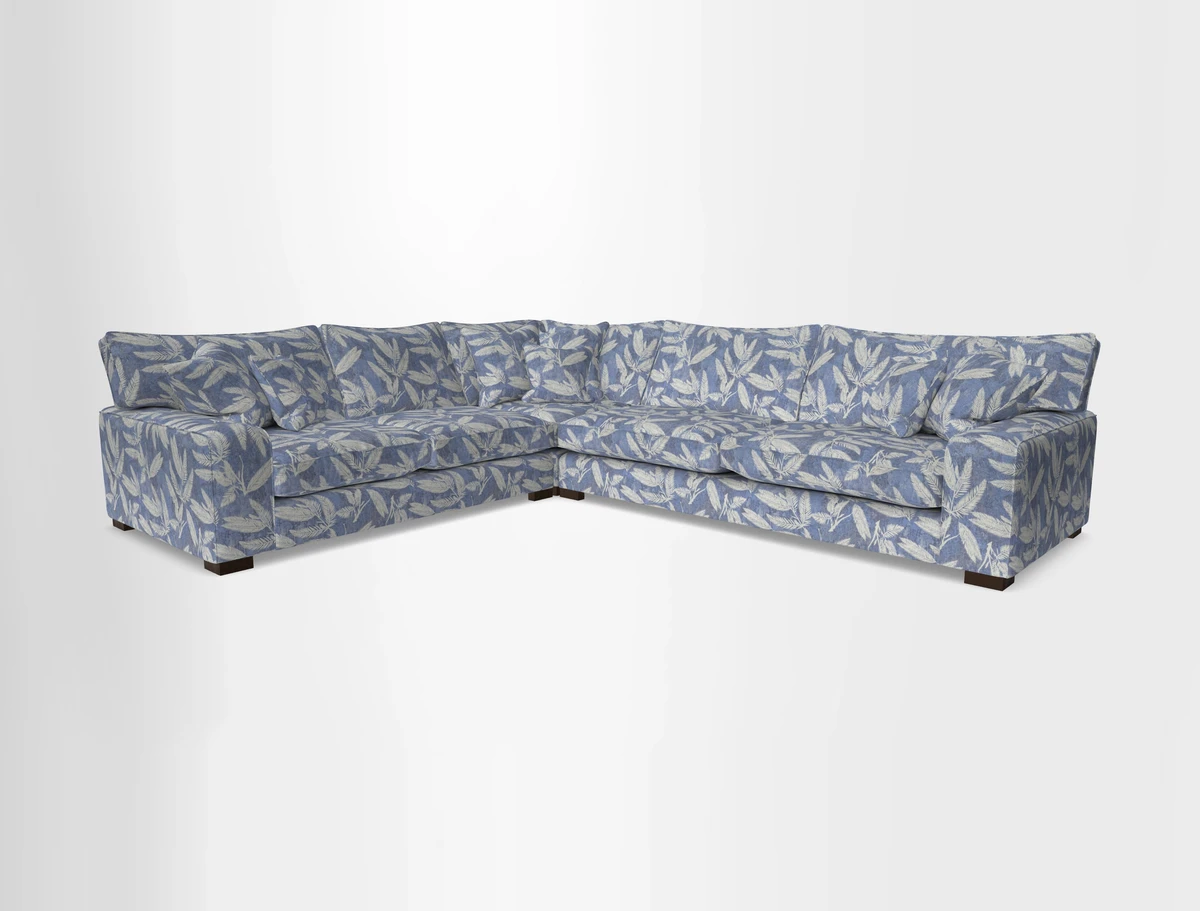 Richmond Large Corner Unit RHF in Two Tone Plain Biscuit