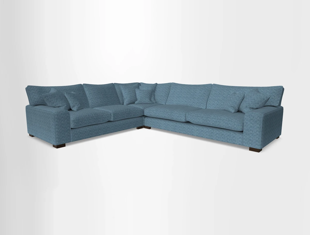 Richmond Large Corner Unit RHF in Two Tone Plain Biscuit