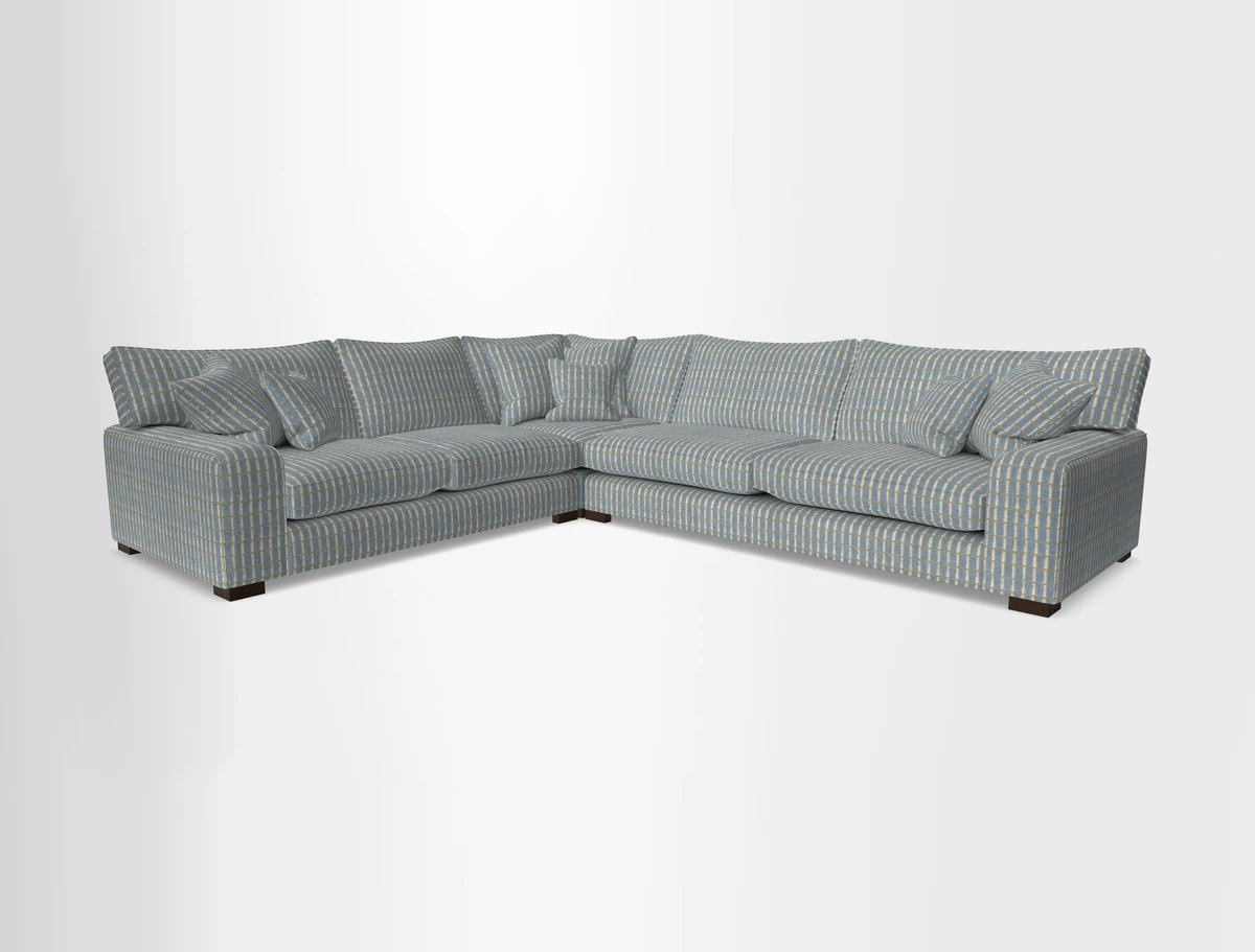 Richmond Large Corner Unit RHF in Two Tone Plain Biscuit