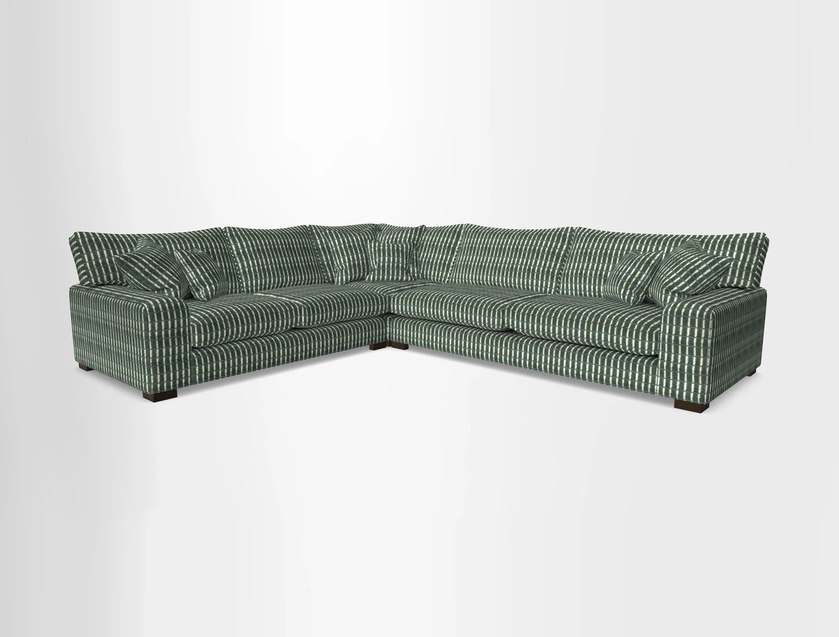 Richmond Large Corner Unit RHF in Two Tone Plain Biscuit