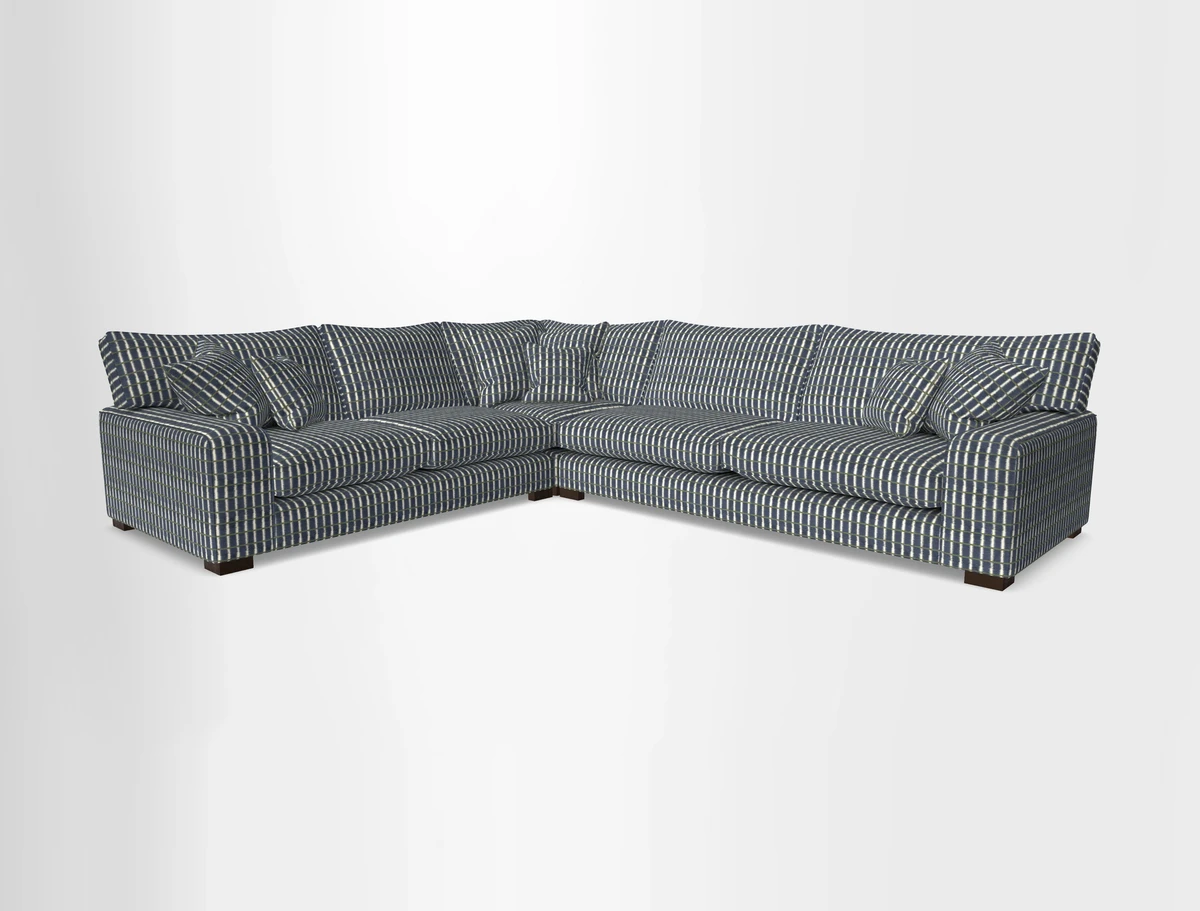 Richmond Large Corner Unit RHF in Two Tone Plain Biscuit