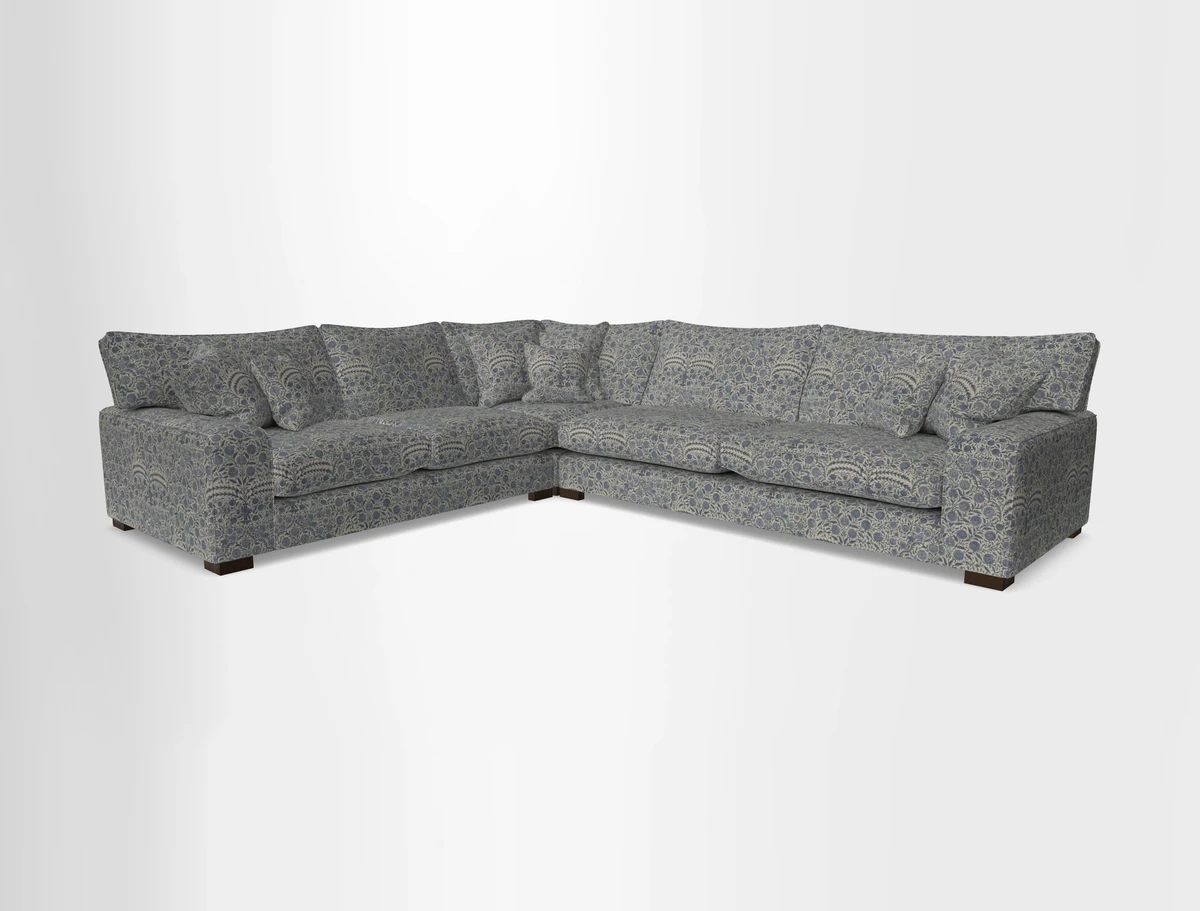 Richmond Large Corner Unit RHF in Two Tone Plain Biscuit