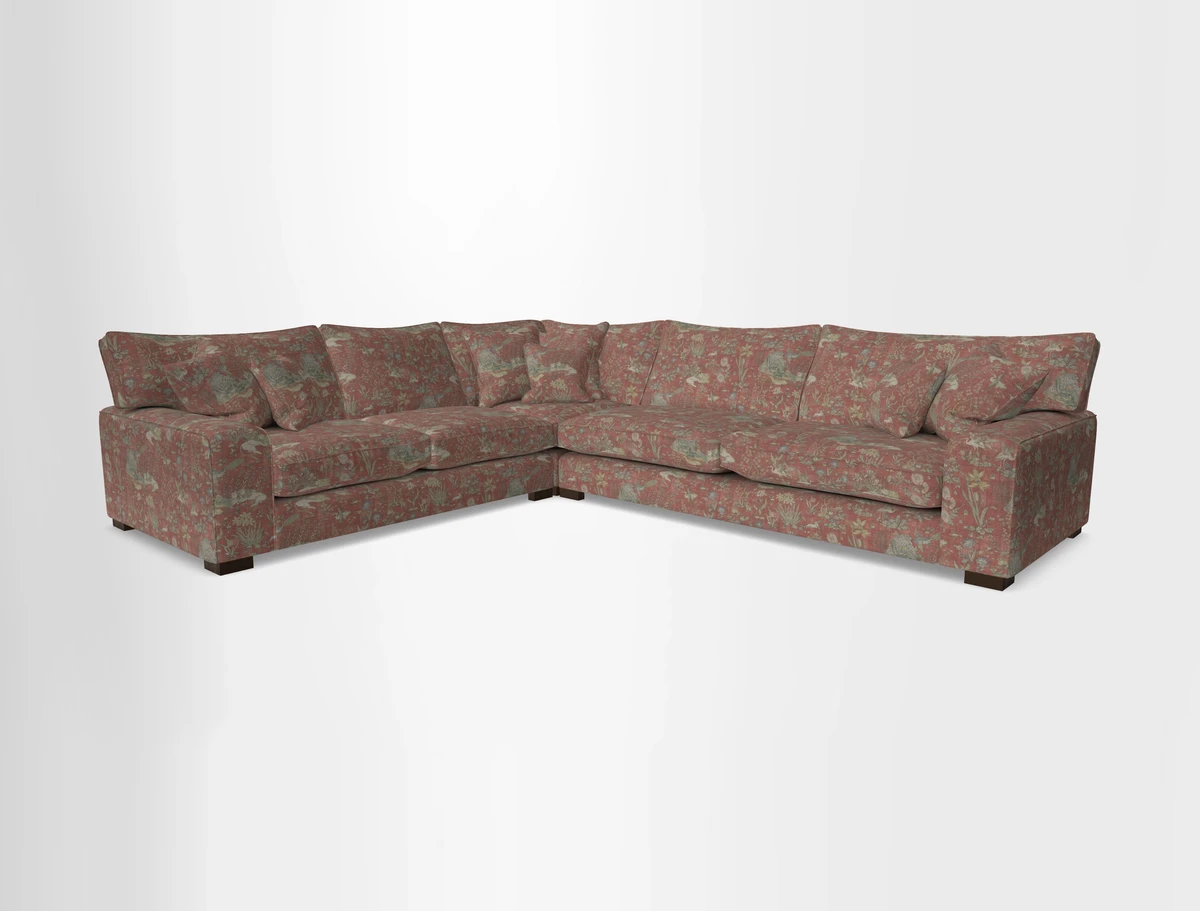 Richmond Large Corner Unit RHF in Two Tone Plain Biscuit