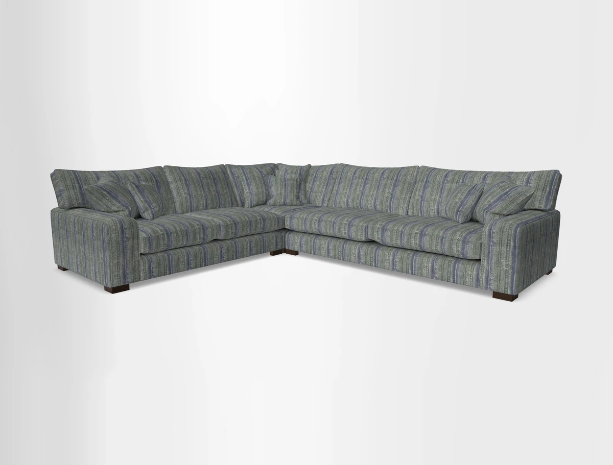 Richmond Large Corner Unit RHF in Two Tone Plain Biscuit
