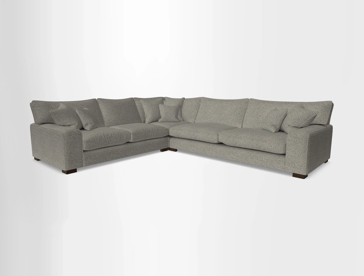 Richmond Large Corner Unit RHF in Two Tone Plain Biscuit
