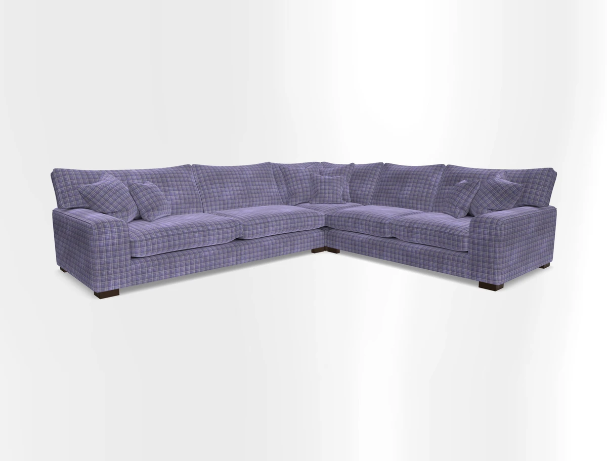 Richmond Large Corner Unit LHF in Two Tone Plain Biscuit