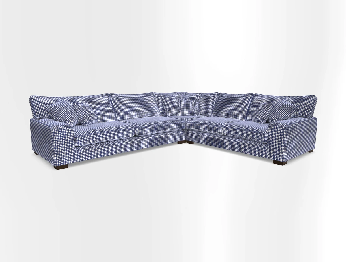 Richmond Large Corner Unit LHF in Two Tone Plain Biscuit