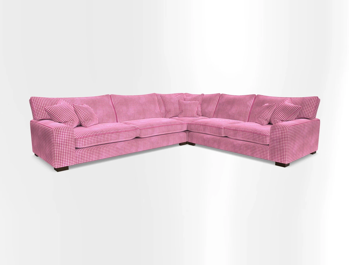 Richmond Large Corner Unit LHF in Two Tone Plain Biscuit