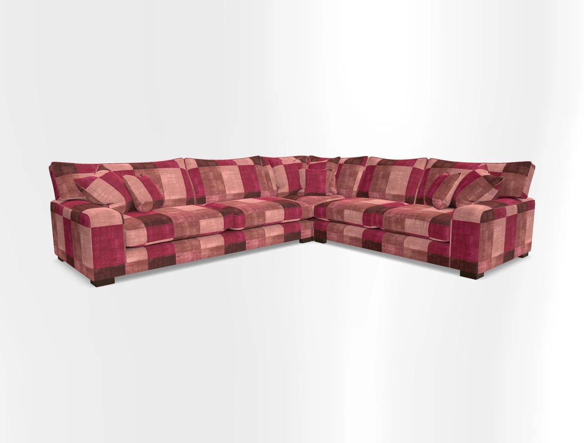 Richmond Large Corner Unit LHF in Two Tone Plain Biscuit