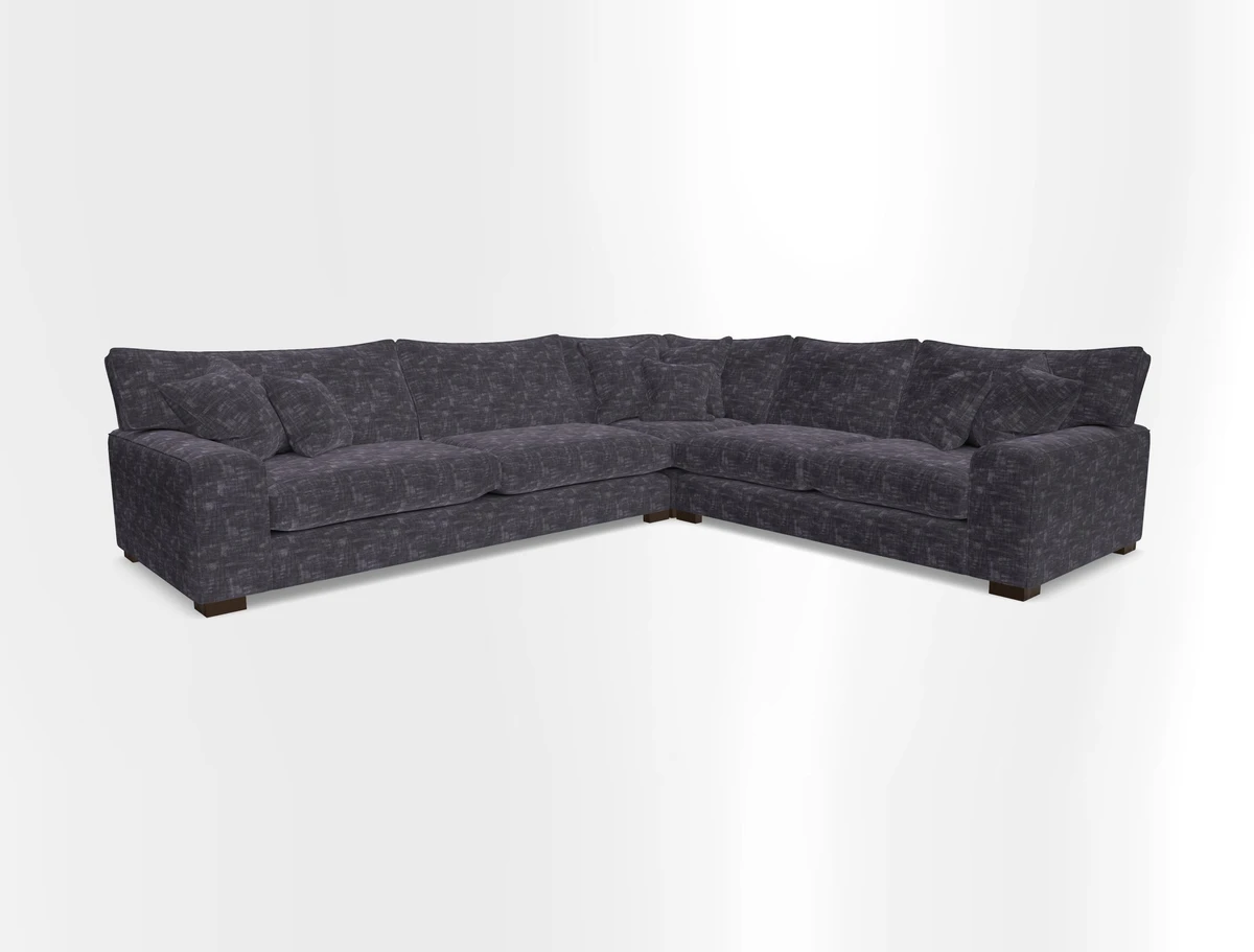 Richmond Large Corner Unit LHF in Two Tone Plain Biscuit