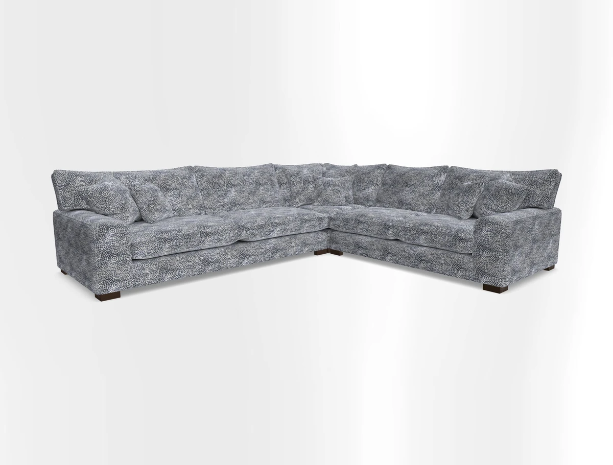 Richmond Large Corner Unit LHF in Two Tone Plain Biscuit