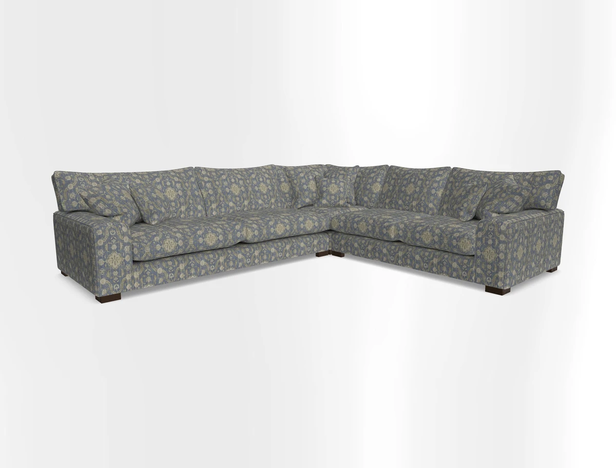 Richmond Large Corner Unit LHF in Two Tone Plain Biscuit