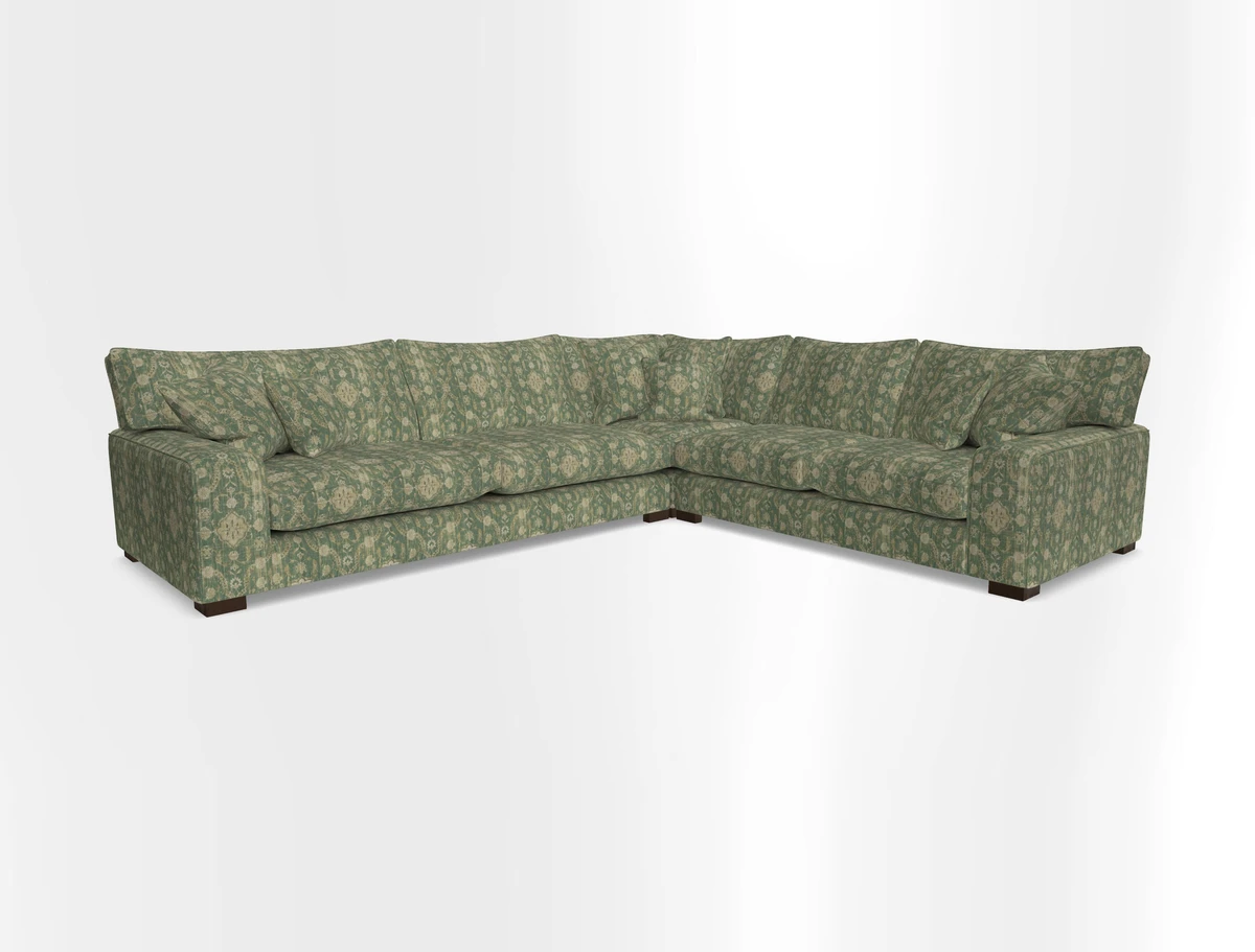 Richmond Large Corner Unit LHF in Two Tone Plain Biscuit