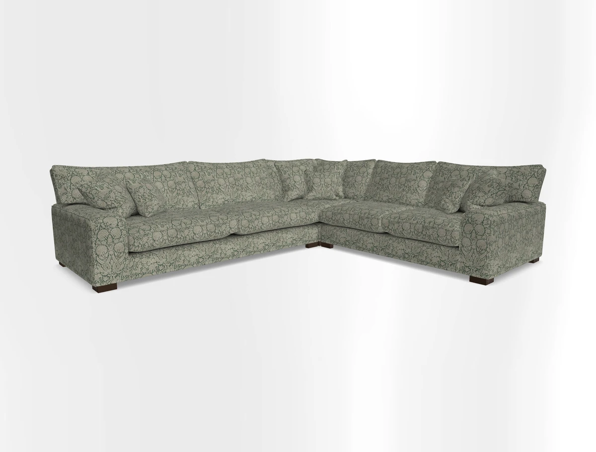 Richmond Large Corner Unit LHF in Two Tone Plain Biscuit