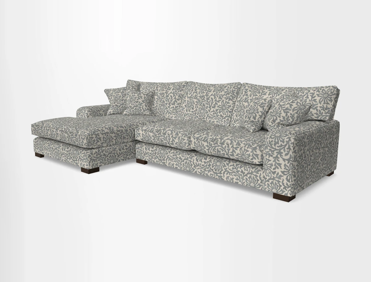 Richmond Chaise LHF  in Two Tone Plain Biscuit