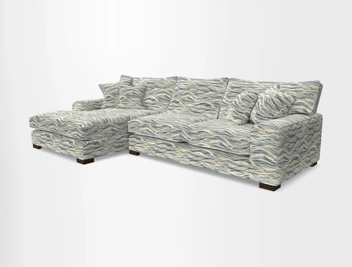 Richmond Chaise LHF  in Two Tone Plain Biscuit
