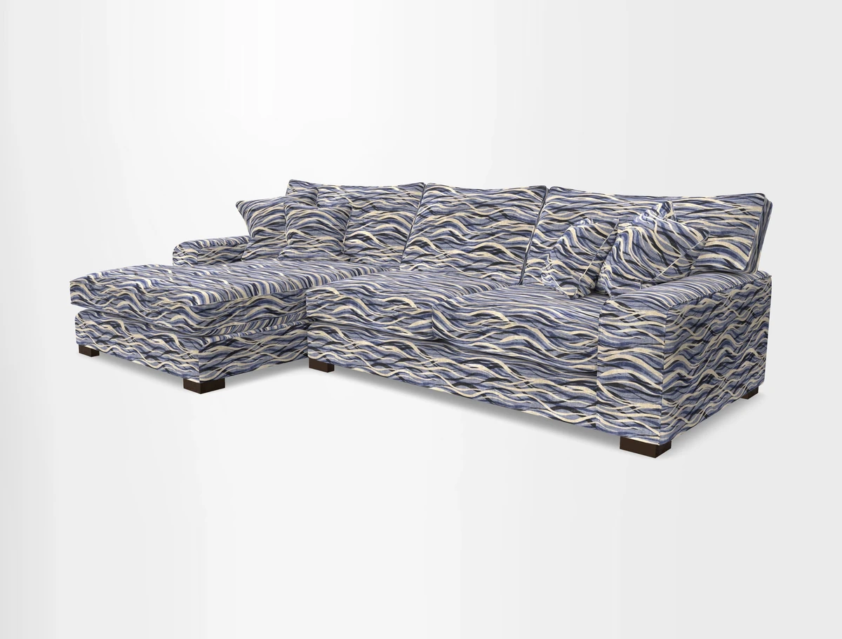 Richmond Chaise LHF  in Two Tone Plain Biscuit