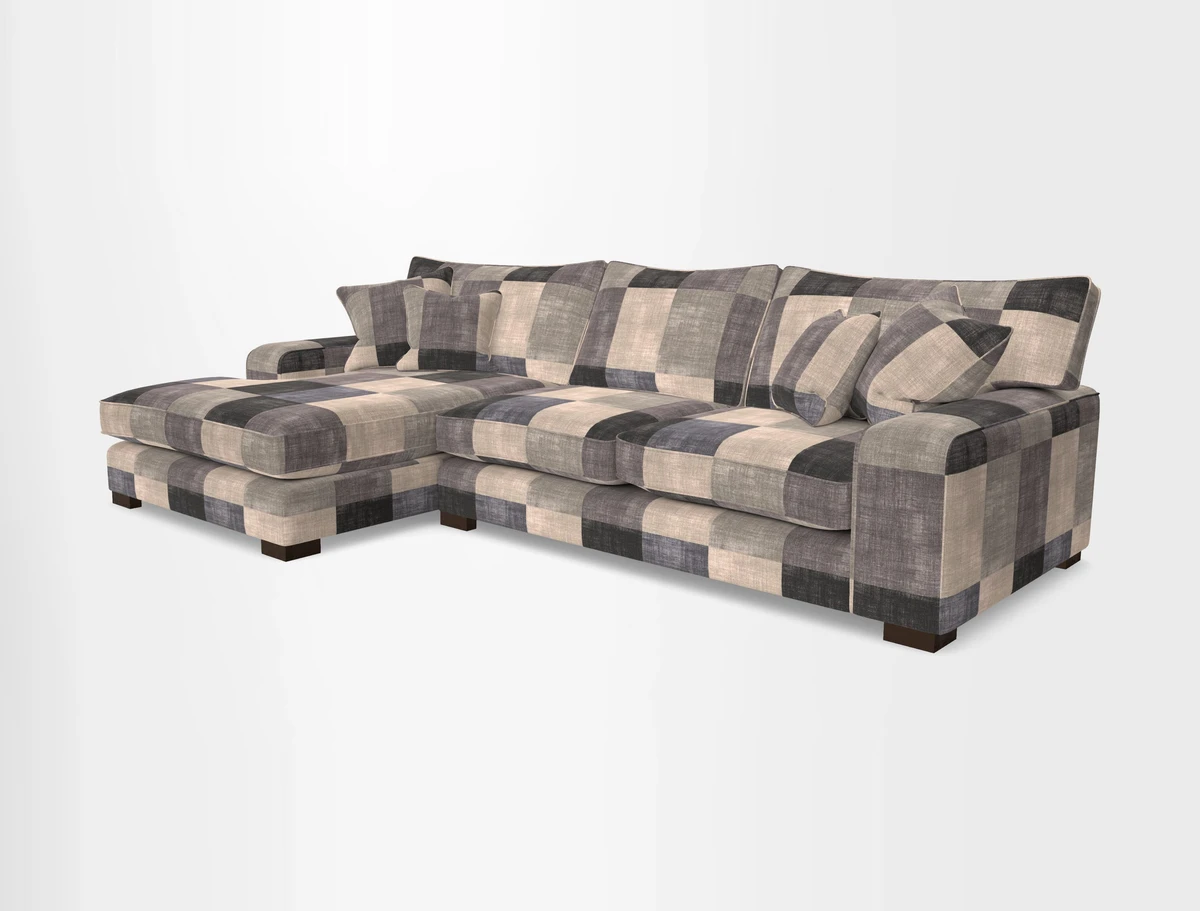 Richmond Chaise LHF  in Two Tone Plain Biscuit