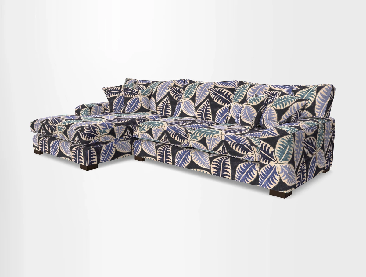 Richmond Chaise LHF  in Two Tone Plain Biscuit