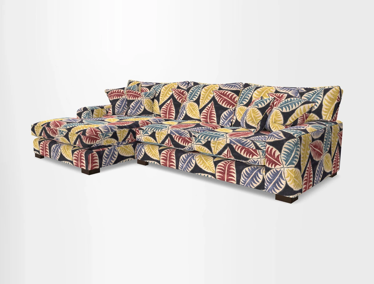 Richmond Chaise LHF  in Two Tone Plain Biscuit