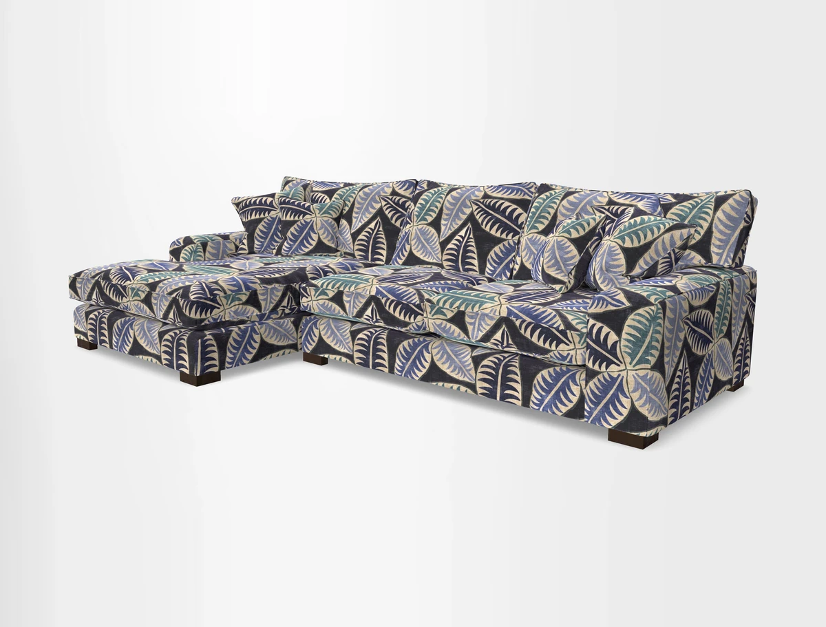 Richmond Chaise LHF  in Two Tone Plain Biscuit