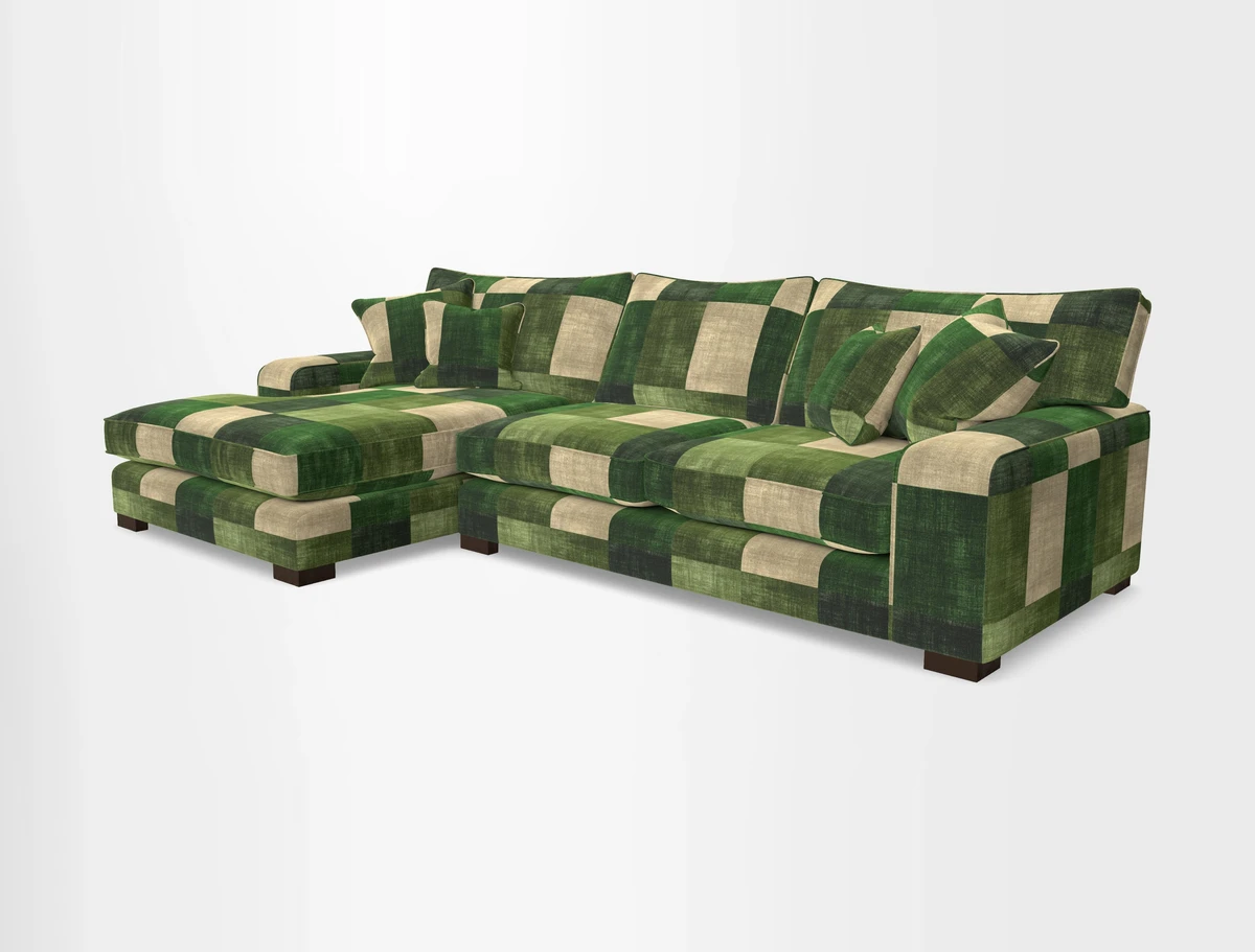 Richmond Chaise LHF  in Two Tone Plain Biscuit