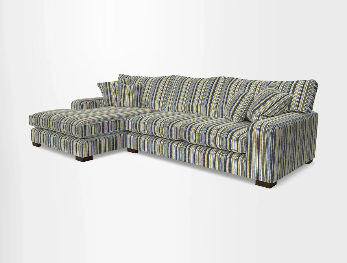 Richmond Chaise LHF  in Two Tone Plain Biscuit