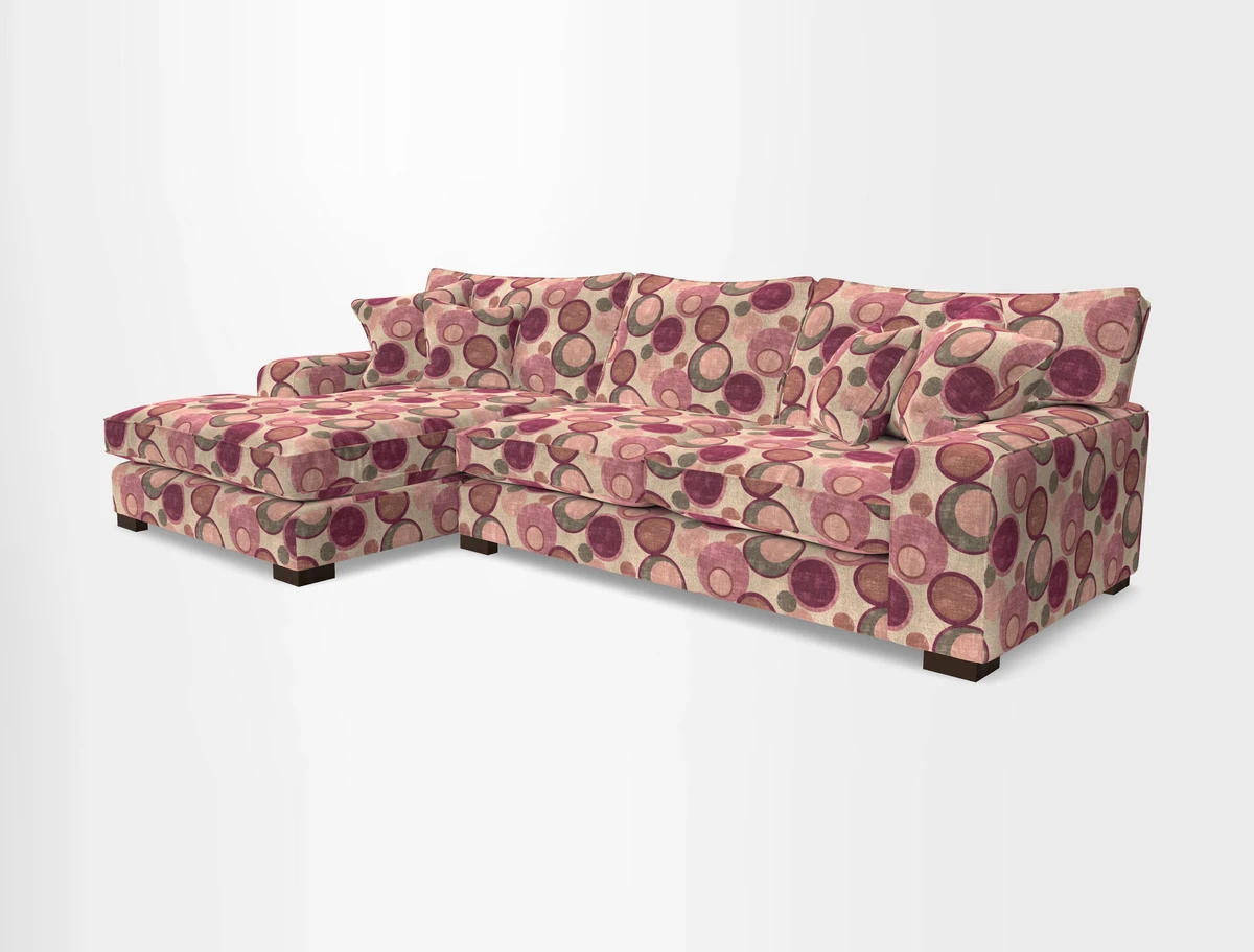 Richmond Chaise LHF  in Two Tone Plain Biscuit